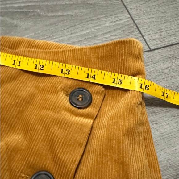NWT Love Tree Golden Corduroy Skort with Button Accents size Large - Picture 8 of 9